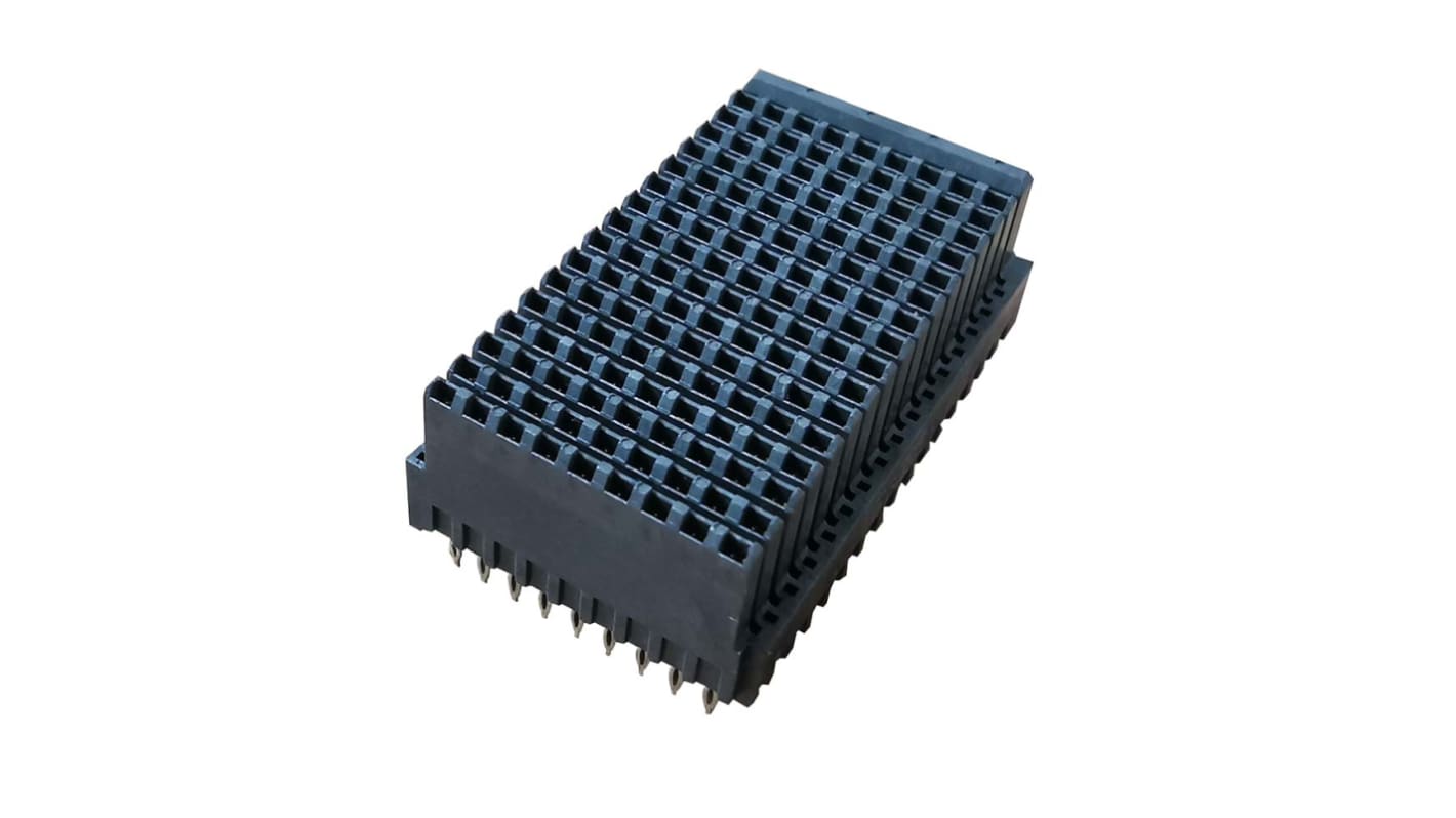 Amphenol VITA 46 motherboard-konnektor, RVPX - VITA 46 Serien, 1.8mm Afstand, 144-Polet, 9 Rækker, Vertikal, Han