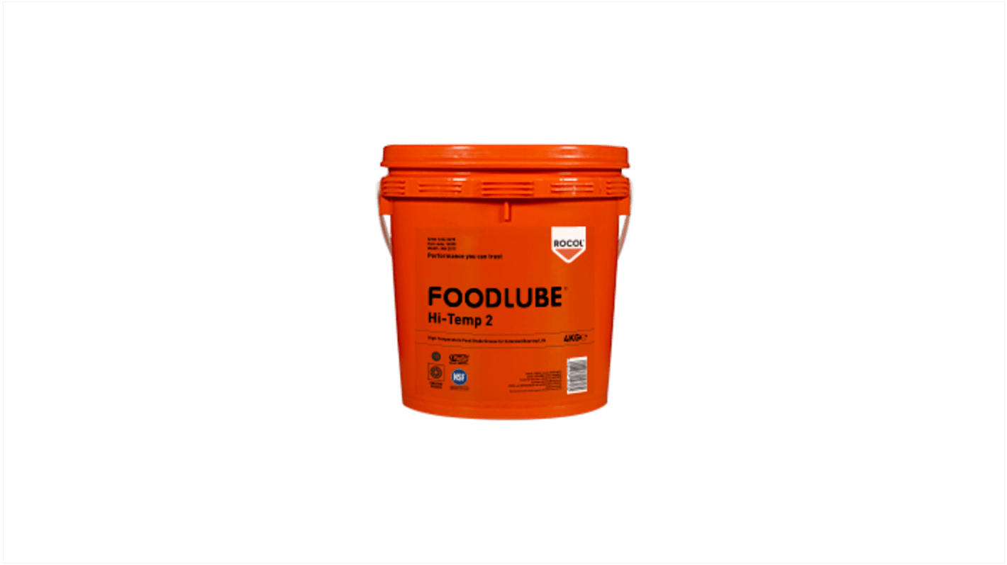15256 Rocol Silicone Grease 4 kg Foodlube® HiTemp 2 Pail,Food Safe RS