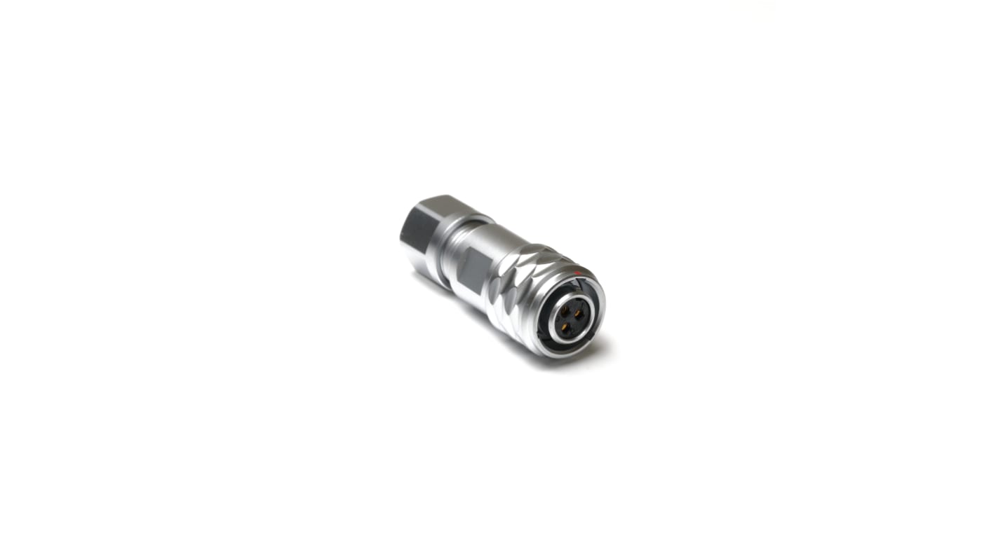 Conector circular RS PRO hembra de 3 vías hembra, montaje aéreo, IP67