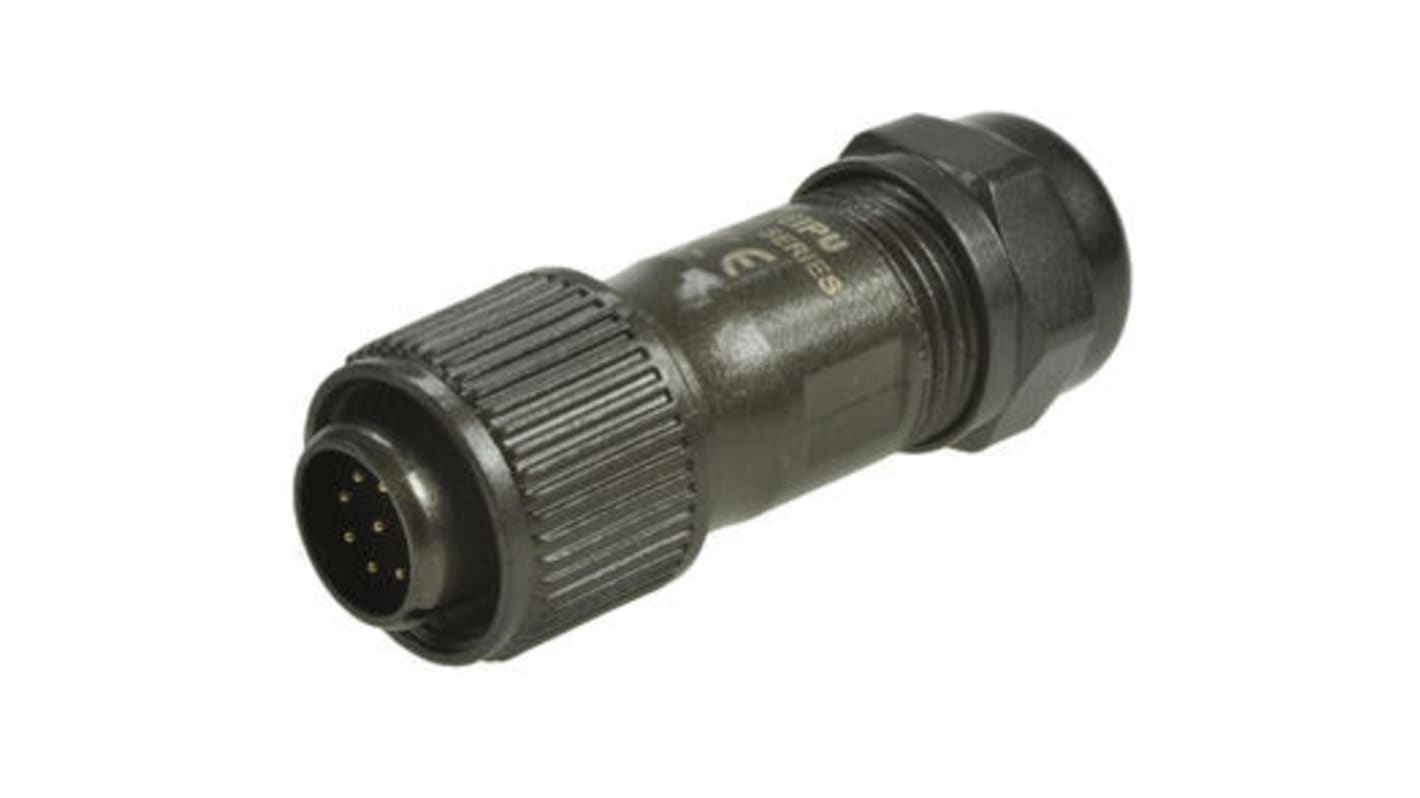 Conector circular RS PRO macho de 9 vías macho, montaje aéreo, IP67