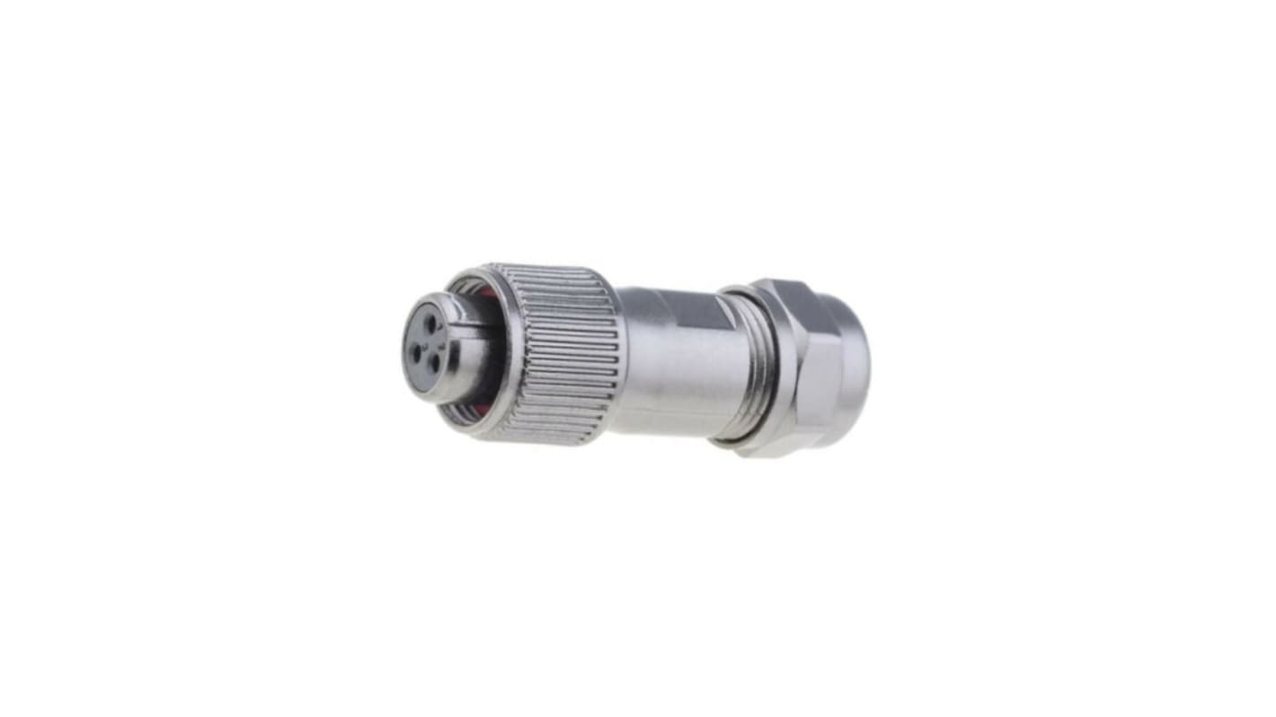 Conector circular RS PRO hembra de 3 vías hembra, montaje aéreo, IP67