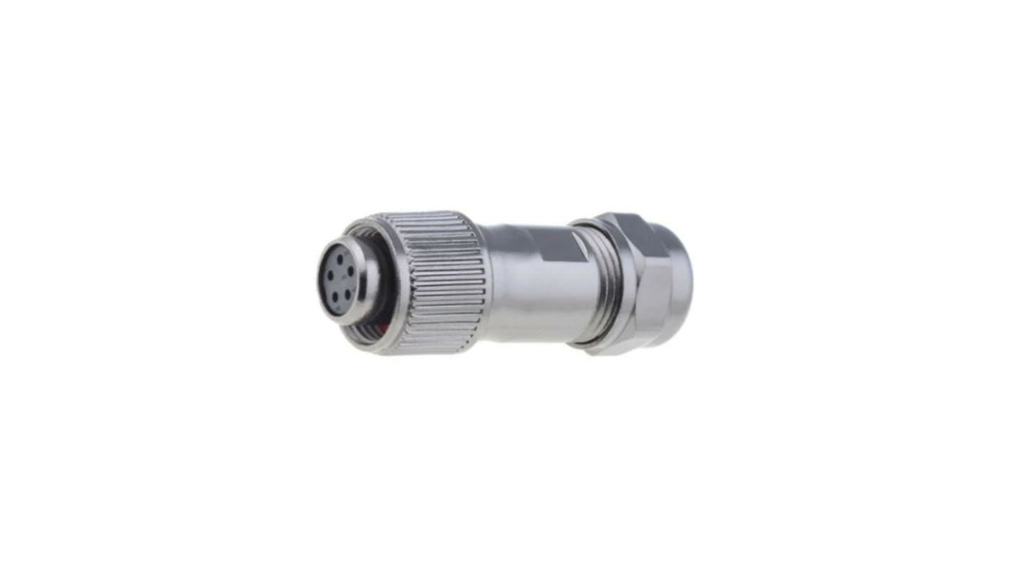 Conector circular RS PRO hembra de 5 vías hembra, montaje aéreo, IP67