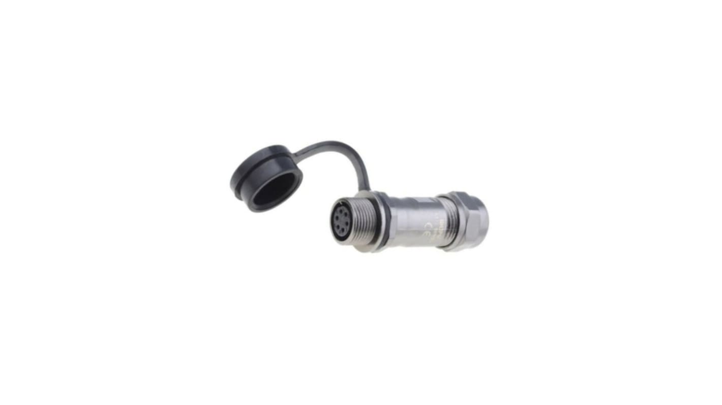 Conector circular RS PRO hembra de 6 vías hembra, montaje aéreo, IP67