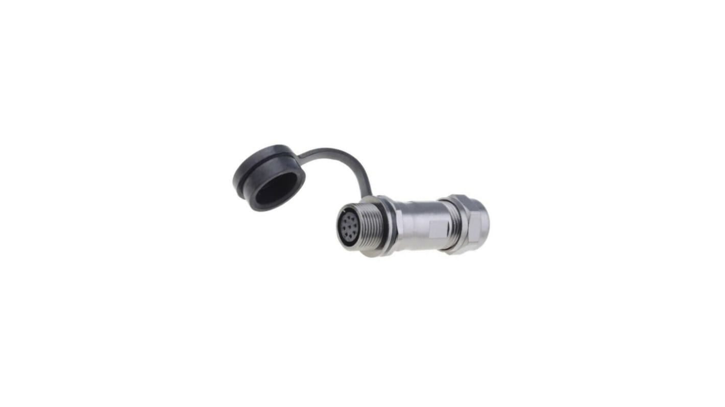 Conector circular RS PRO hembra de 9 vías hembra, montaje aéreo, IP67