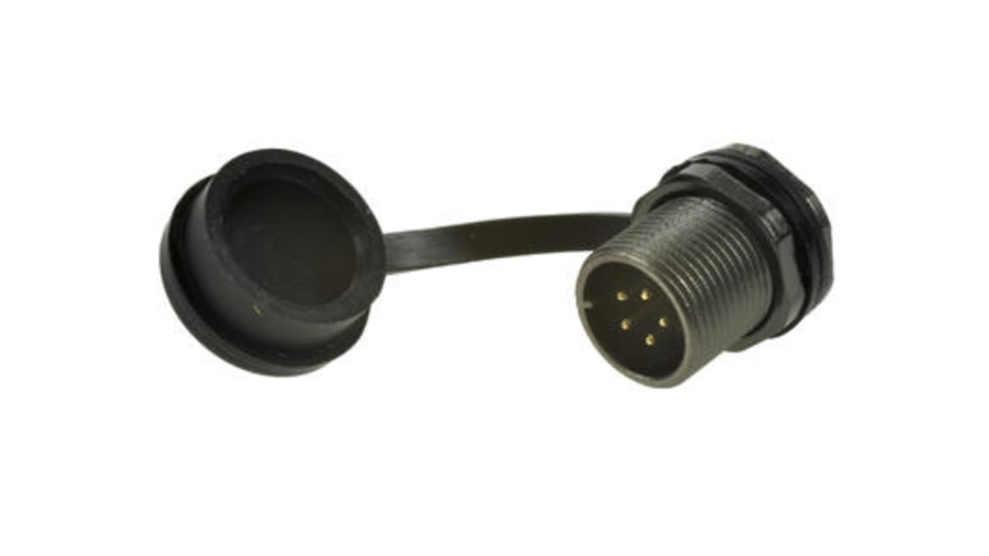 RS PRO Circular Connector, 5 Contacts, Rear Mount, Plug, Male, IP67