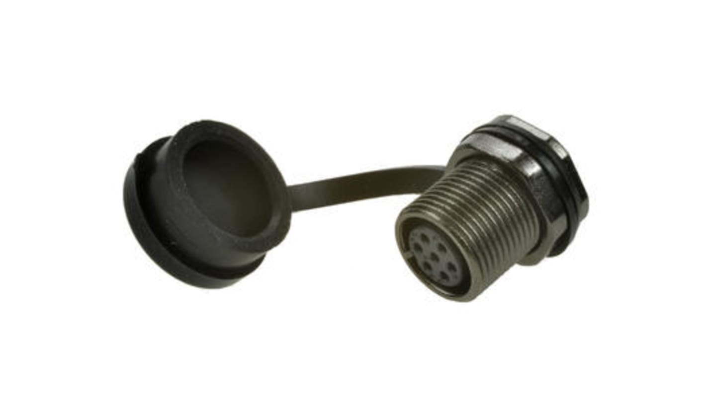 Conector circular RS PRO hembra de 7 vías hembra, Montaje trasero, IP67