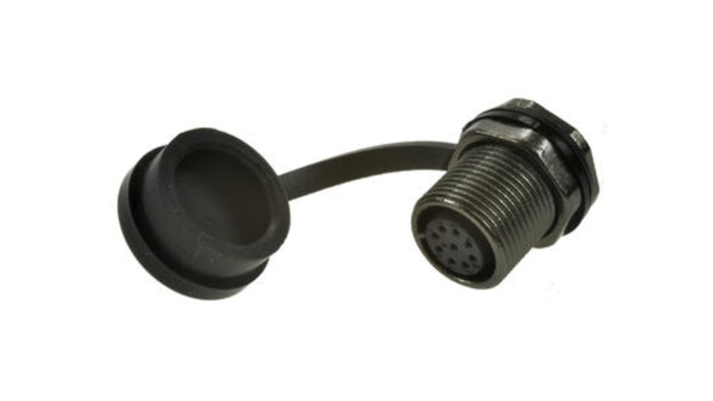 Conector circular RS PRO hembra de 9 vías hembra, Montaje trasero, IP67