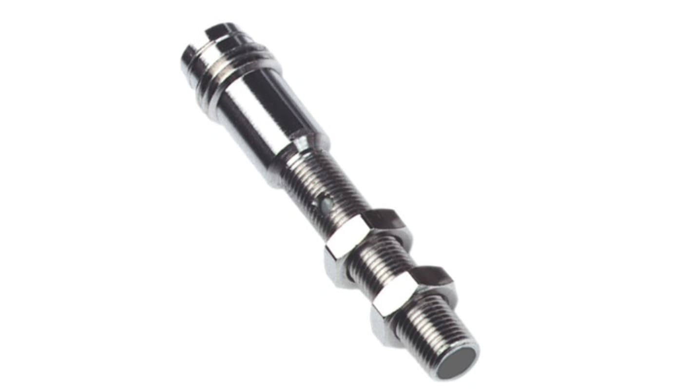 RS PRO Inductive Barrel-Style Proximity Sensor, M4 x 0.5, 0.6 mm Detection, PNP Output, 10 → 30 V dc, IP67