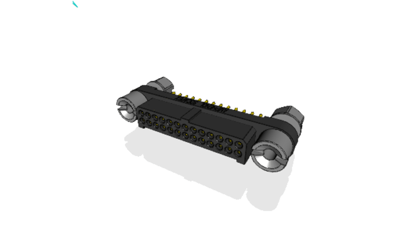 File di contatti PCB Amphenol Socapex, 26 vie, 2 file, passo 1.27mm