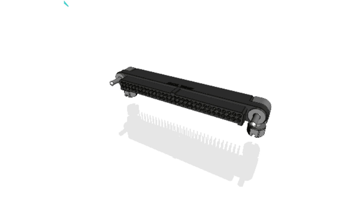 Amphenol Socapex MHDAS Leiterplatten-Stiftleiste Stecker gewinkelt, 60-polig / 2-reihig, Raster 1.27mm,