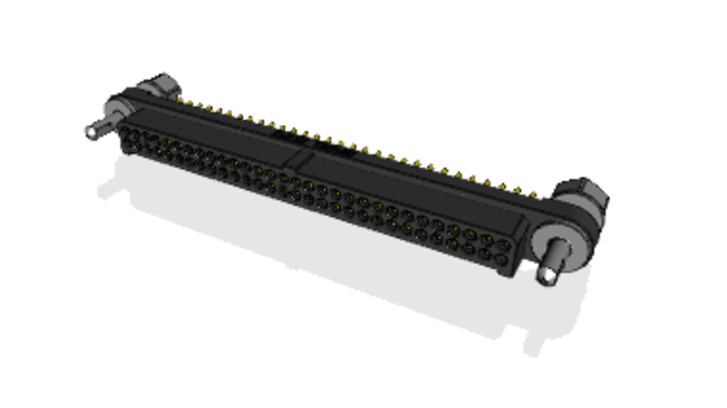 File di contatti PCB Amphenol Socapex, 60 vie, 2 file, passo 1.27mm