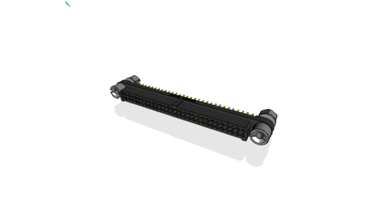 File di contatti PCB Amphenol Socapex, 60 vie, 2 file, passo 1.27mm