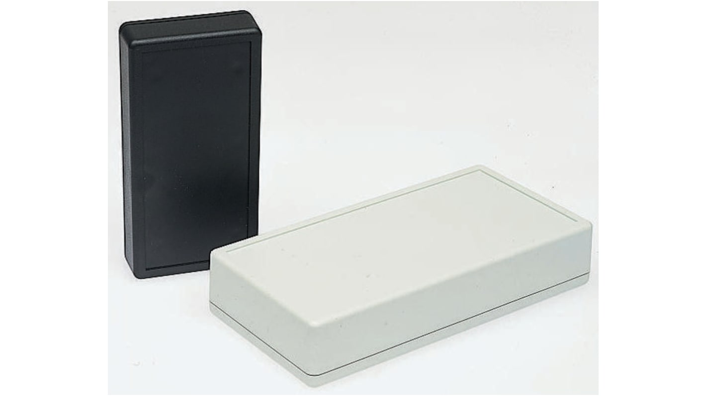 Hammond 1599 Series Black Flame Retardant ABS Enclosure, IP54, Black Lid, 220 x 110 x 44mm