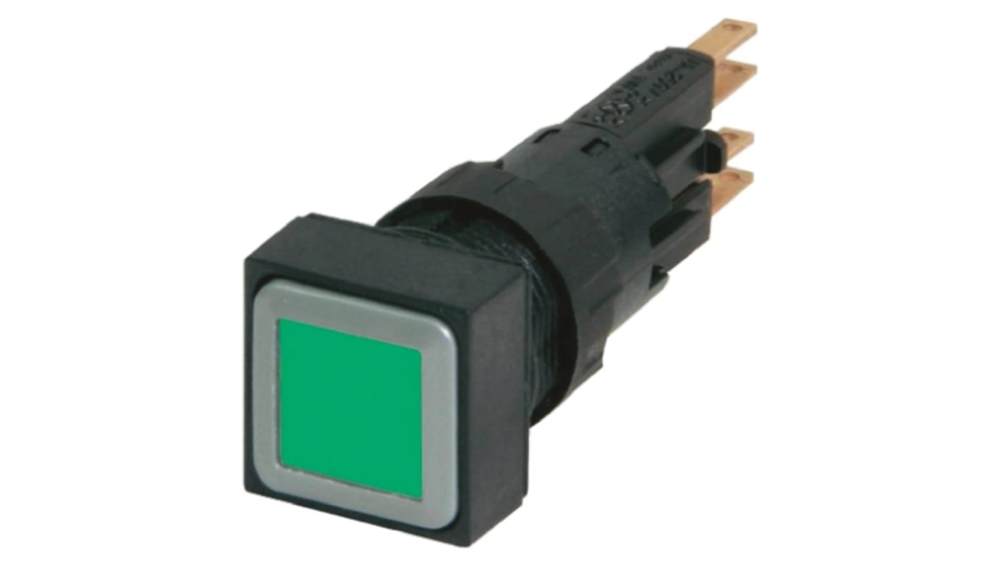 Pulsador Eaton serie RMQ16, Ø 16mm, de color Verde, Mantenido, IP65