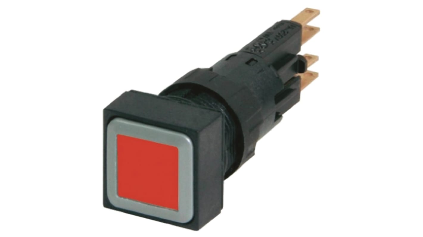 Pulsador Eaton serie RMQ16, Ø 16mm, de color Rojo, Momentáneo, IP65