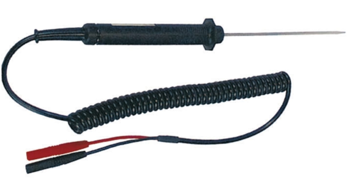 Gossen Metrawatt GTZ3409000R0001 Temperature Probe, 3.2mm Diameter, 600 °C Max