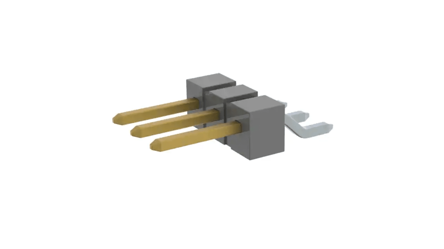 Samtec TSM Stiftleiste Horizontal, 3-polig / 1-reihig, Raster 2.54mm, Nicht ummantelt