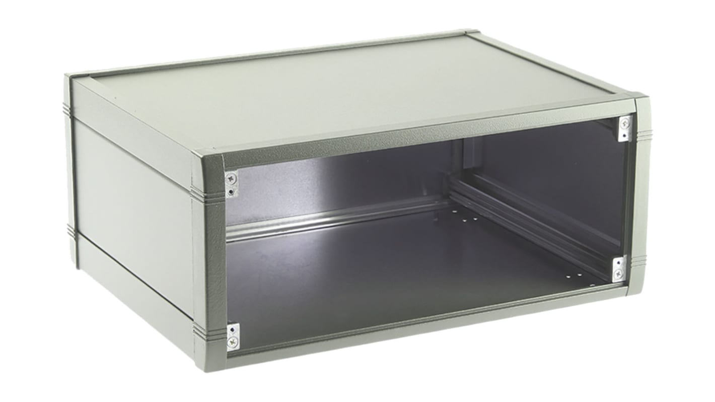 Caja para instrumentación METCASE de Aluminio Blanco, 350 x 263 x 150mm