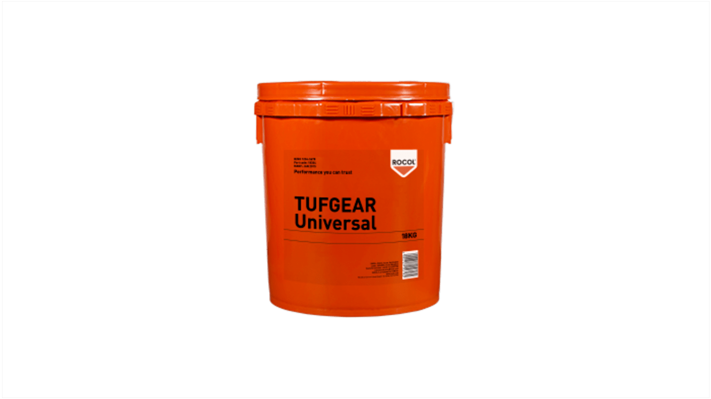 Rocol Tufgear Universal Organisch modifizierter Ton Fett Schwarz -40°C bis +120°C, Eimer 18 kg