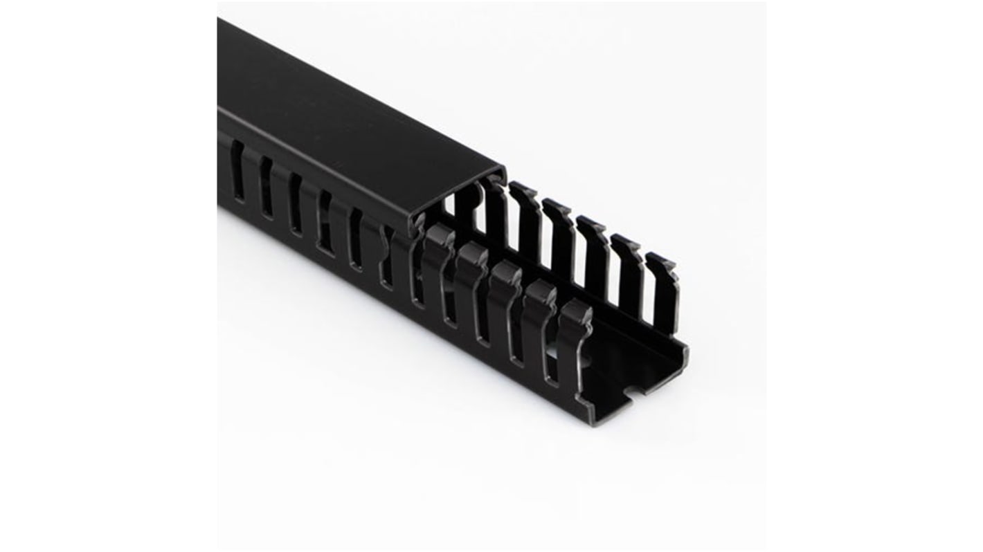 Goulotte Beta Duct 2346, 25 mm x 50mm x 2m, en Noryl Noir