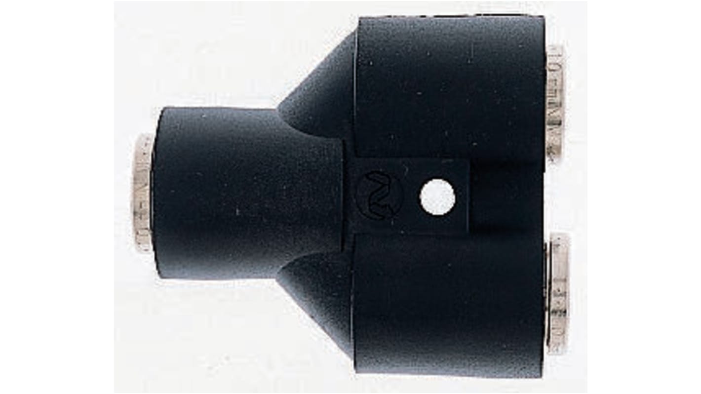 Norgren PNEUFIT Series Y Tube-to-Tube Adaptor, Push In 8 mm to Push In 8 mm, Tube-to-Tube Connection Style