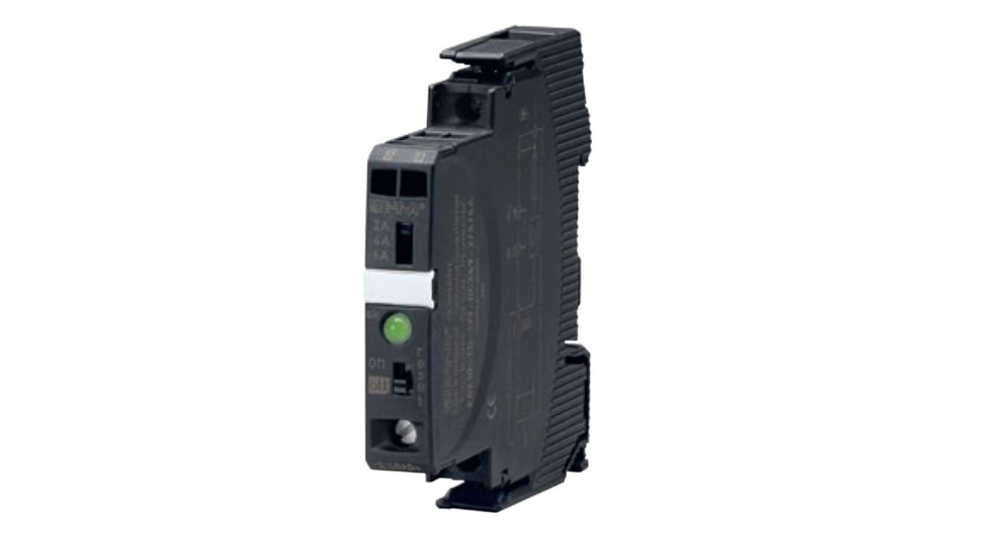 ETA ESX10 Electronic Circuit breaker 1A 24V ESX10-T, 1 channels , Slide Switch DIN Rail