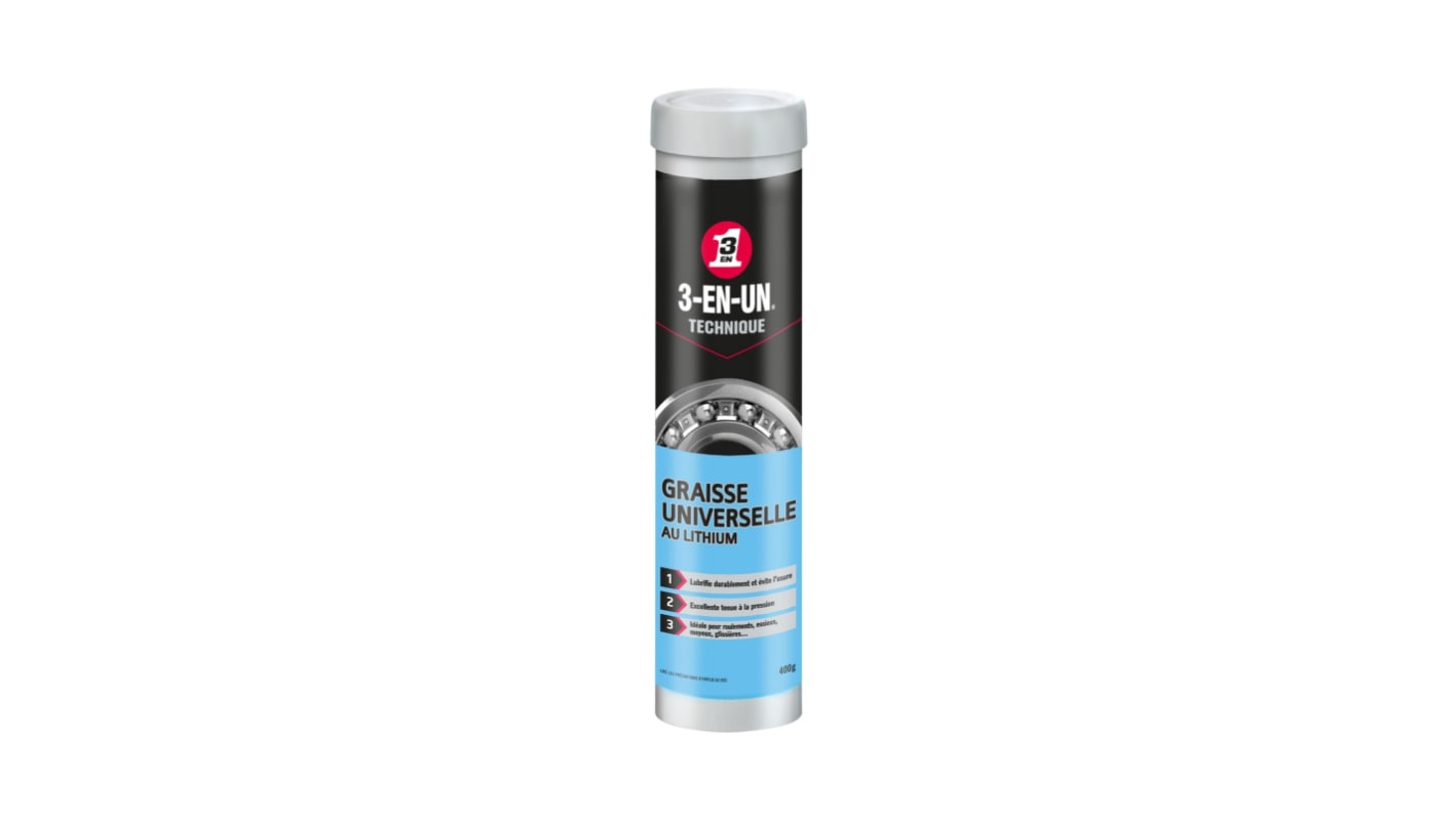 Graisse universelle 3-EN-UN TECHNIQUE Lithium 3-EN-UN, Cartouche de 400 g