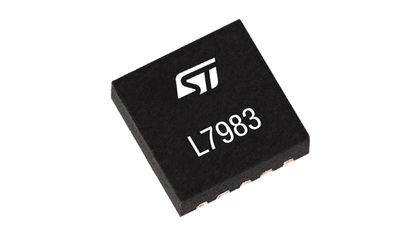 Regolatore switching STMicroelectronics, ingresso 60V cc, uscita 3.3V, 300mA