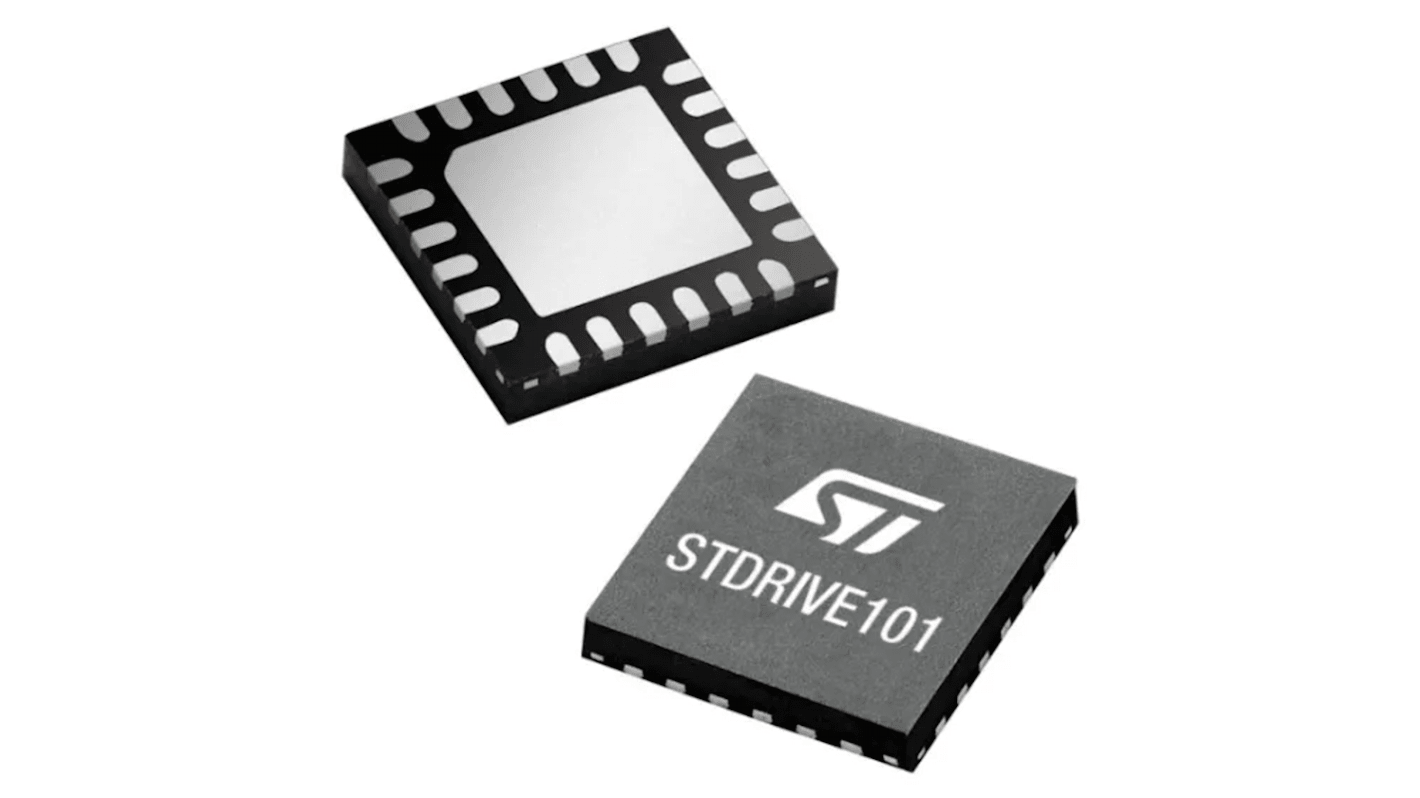 STMicroelectronics ゲートドライバモジュール QFN 24-Pin ハーフブリッジ 表面実装