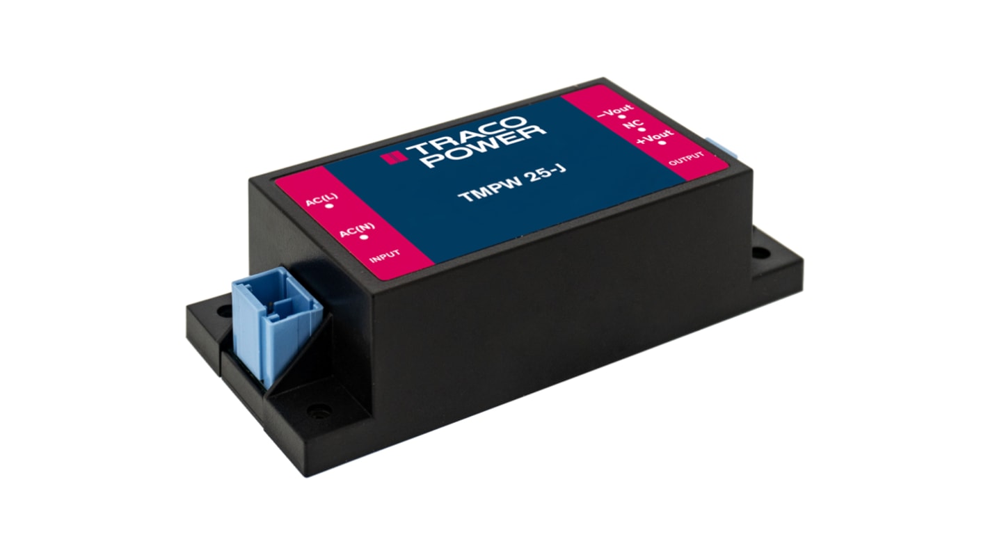 TRACOPOWER Switching Power Supply, TMPW 25-105-J 25W, Dual Output, 90 → 305V ac Input Voltage