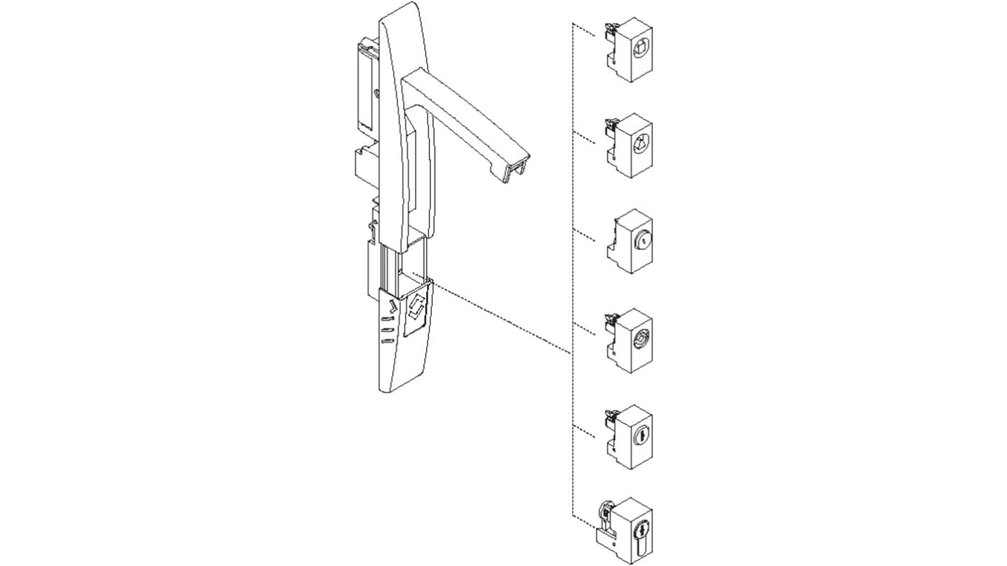 Schneider Electric Black Locking Handle