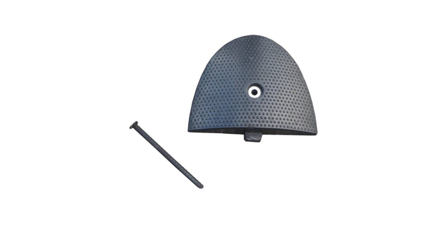 RS PRO Gummi Bodenschwellen-Endkappe Schwarz, 550 mm x 250 mm x 300mm