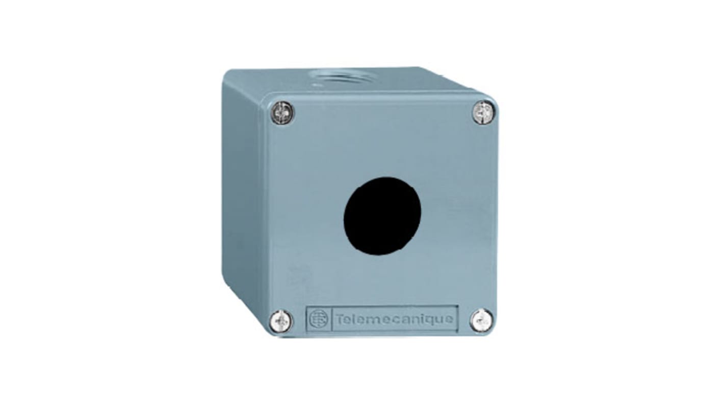 Schneider Electric Blue XAPM Control Station Enclosure - 1 Hole 30.5mm Diameter