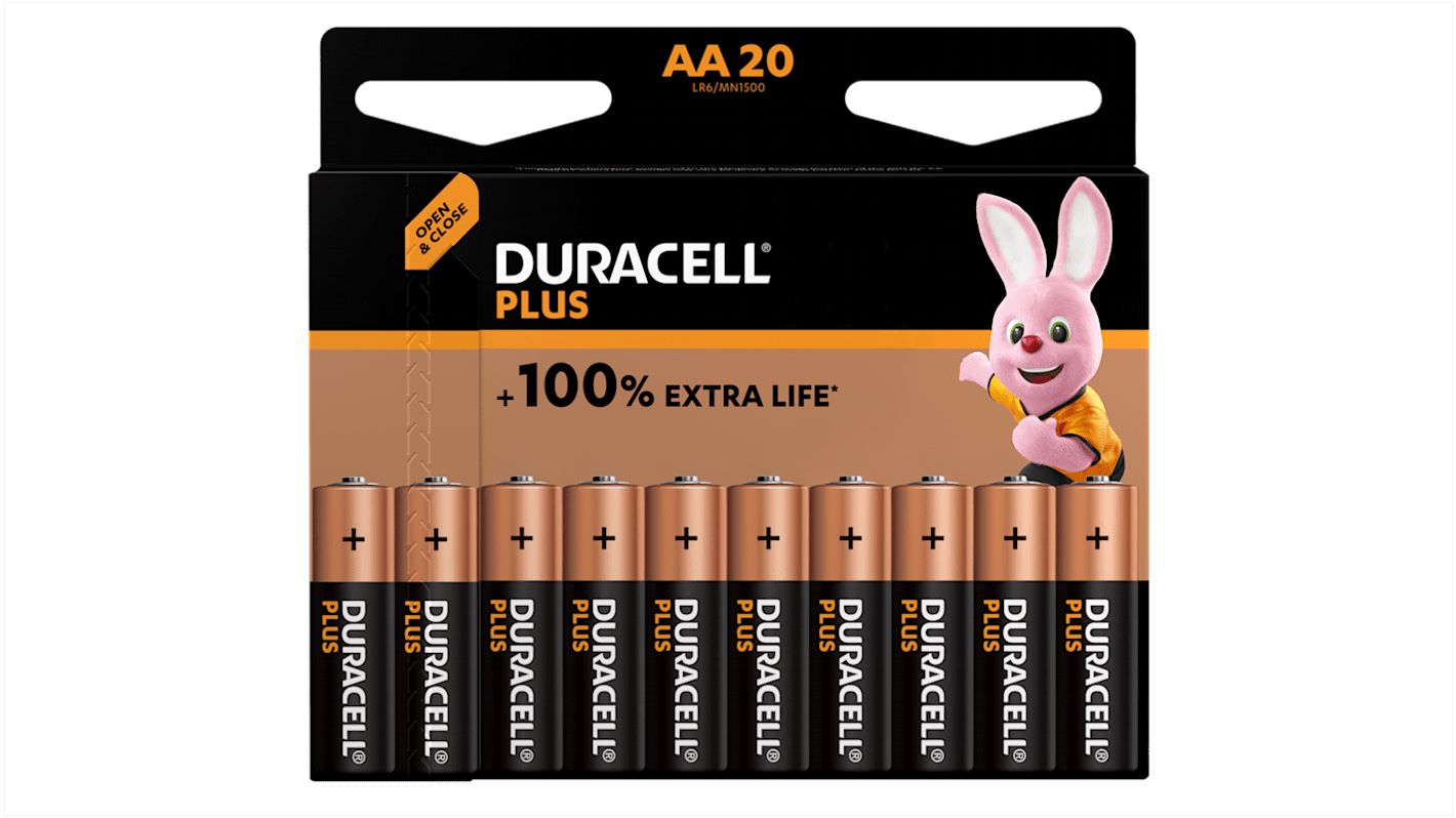 Duracell Plus Power Alkaline AA Batteries 1.5V