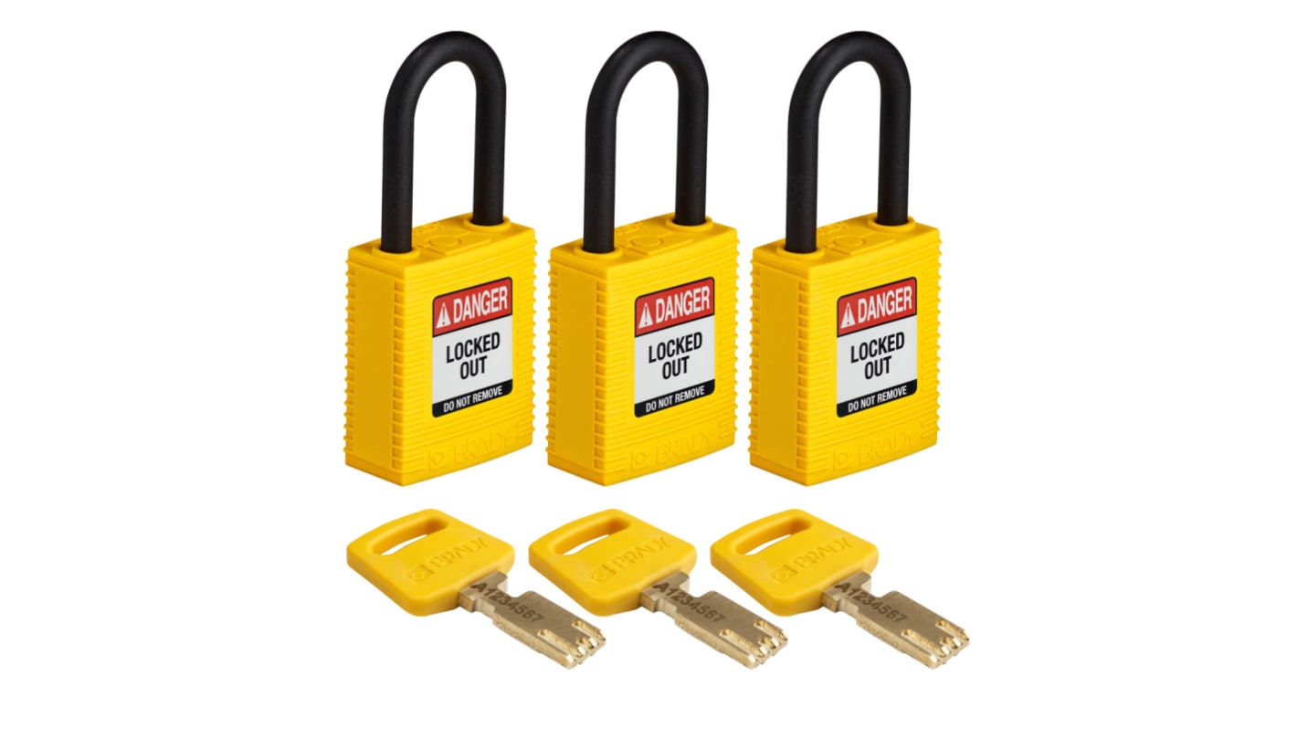 Candados de bloqueo SafeKey de Brady - Seguridad Laboral