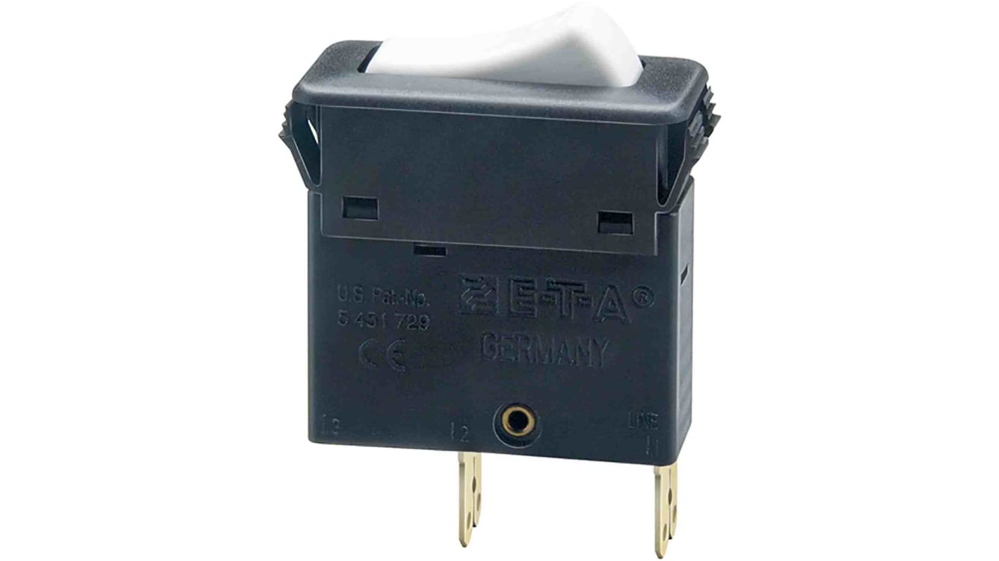 ETA Thermal Circuit Breaker - 3130 Single Pole 240V Voltage Rating Snap In, 8A Current Rating