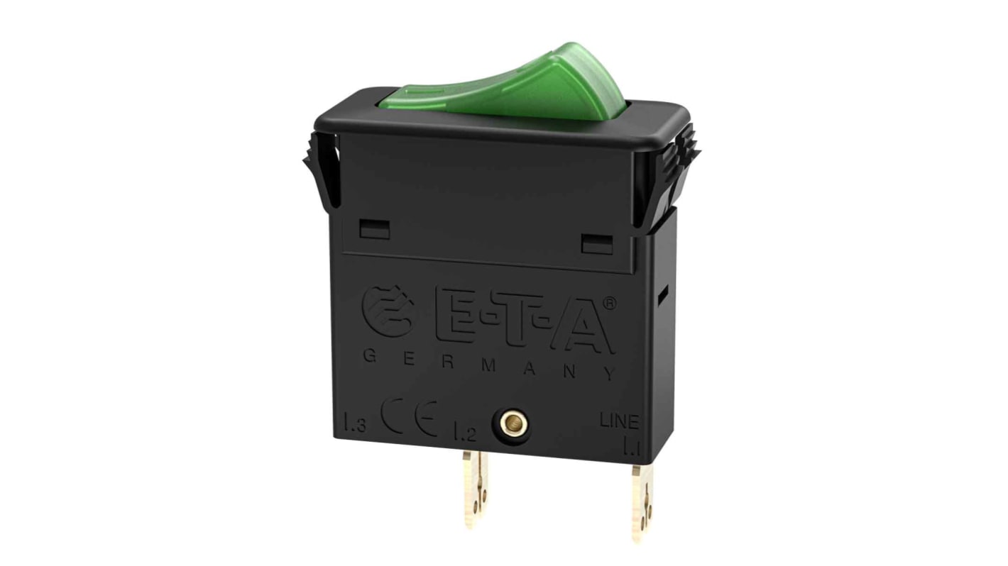 ETA Thermal Circuit Breaker - 3130 Single Pole 240V Voltage Rating Snap In, 12A Current Rating