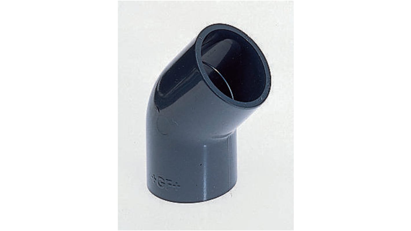 Georg Fischer 45° Elbow PVC Pipe Fitting, 1/2in