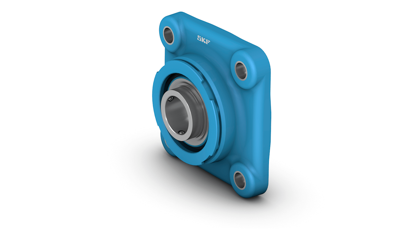 SKF 4-Loch Flanschlager aus Edelstahl, Innen-Ø 25mm, 55.6mm x 99mm