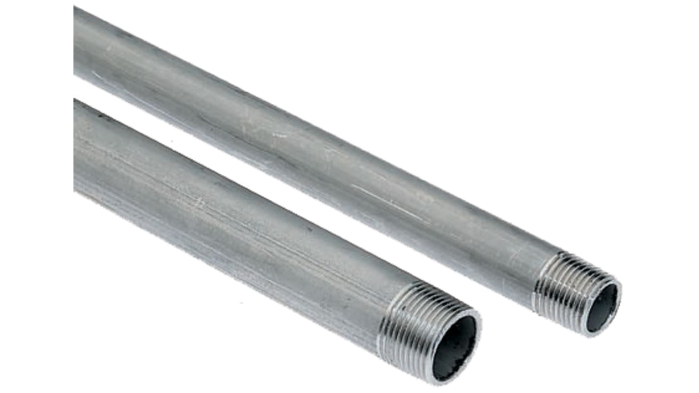 RS PRO Menetes acél és rozsdamentes acélcső, hossz: 2m, külső Ø: 47.8mm, 1-1/2" BSPT csatlakozás