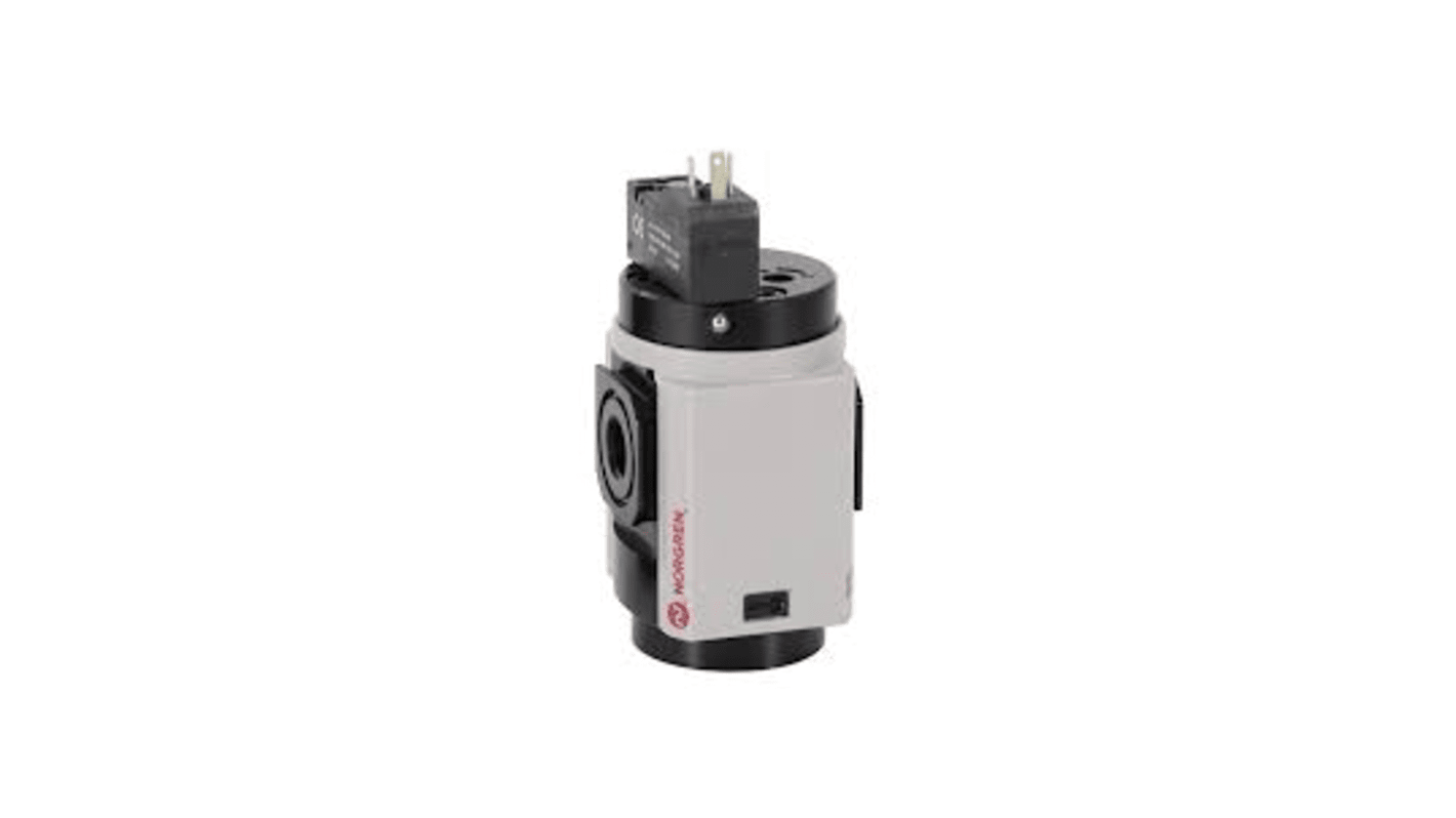 Norgren 3/2 Soft start/Dump Pneumatic Solenoid/Pilot-Operated Control Valve - Solenoid G 1/4 Excelon Plus Series 24V dc