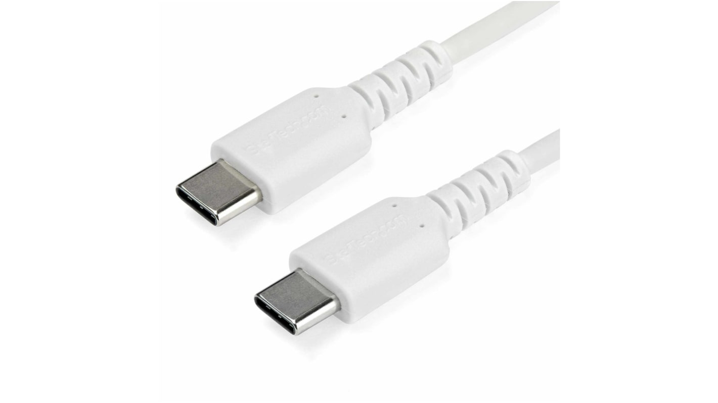 Cable USB 2.0 StarTech.com, con A. USB C Macho, con B. USB C Macho, long. 1m, color Blanco