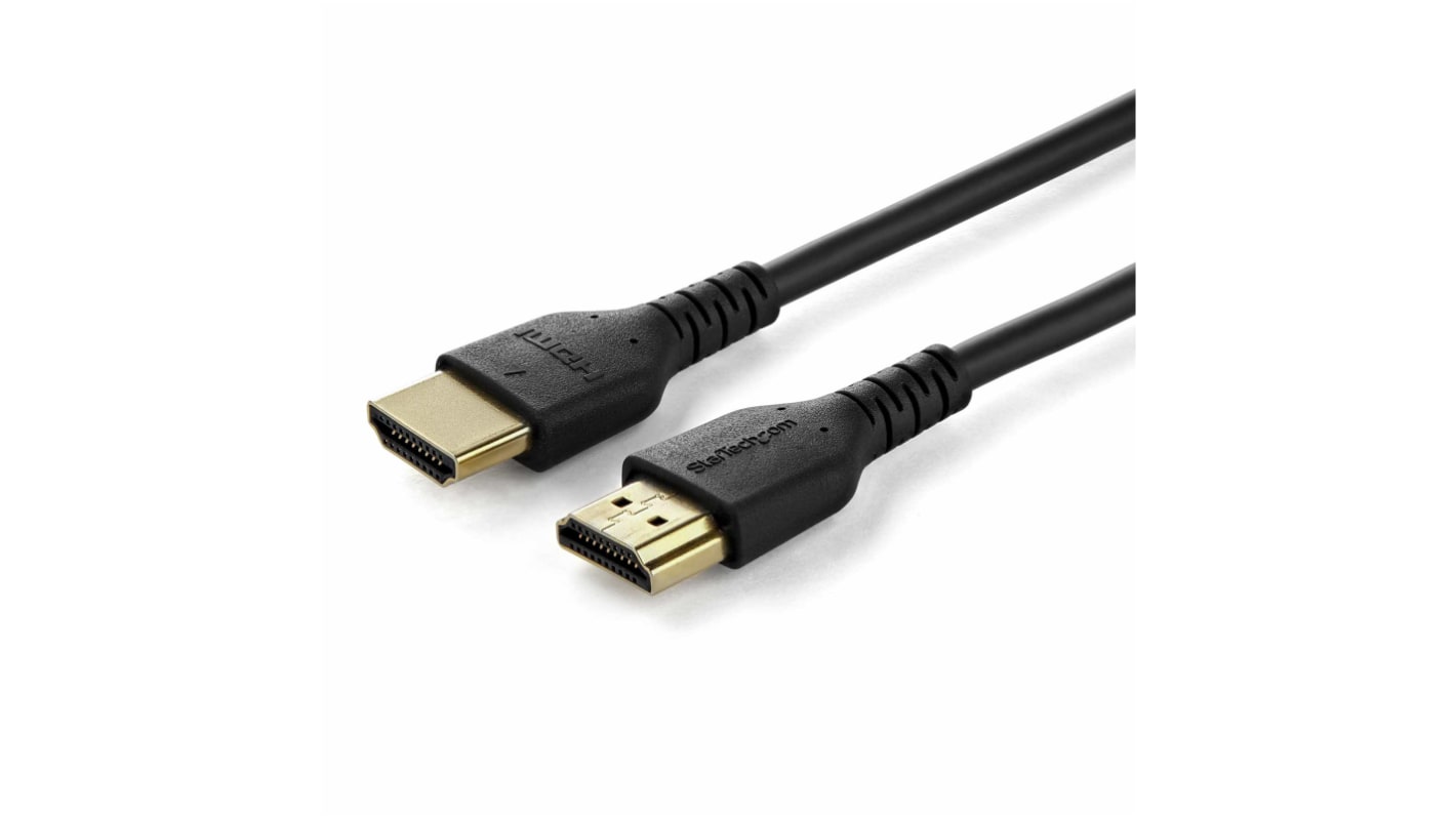 StarTech.com HDMI-Kabel A HDMI Stecker B HDMI Stecker Premium-Hochgeschwindigkeit 4K @ 60Hz max., 1m, Schwarz