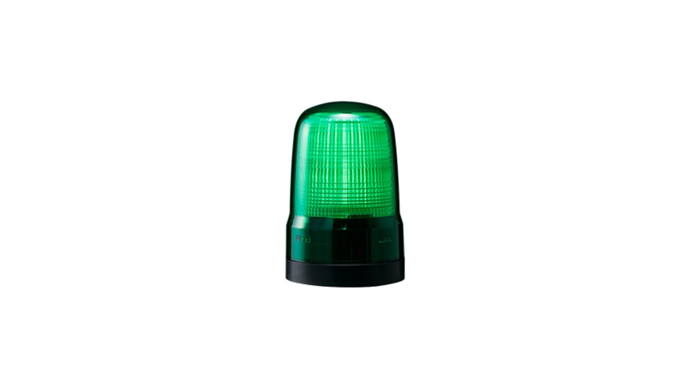 Patlite SL Series Green Flashing Beacon, 100→ 240 VAC, Base Mount, LED Bulb, IP66