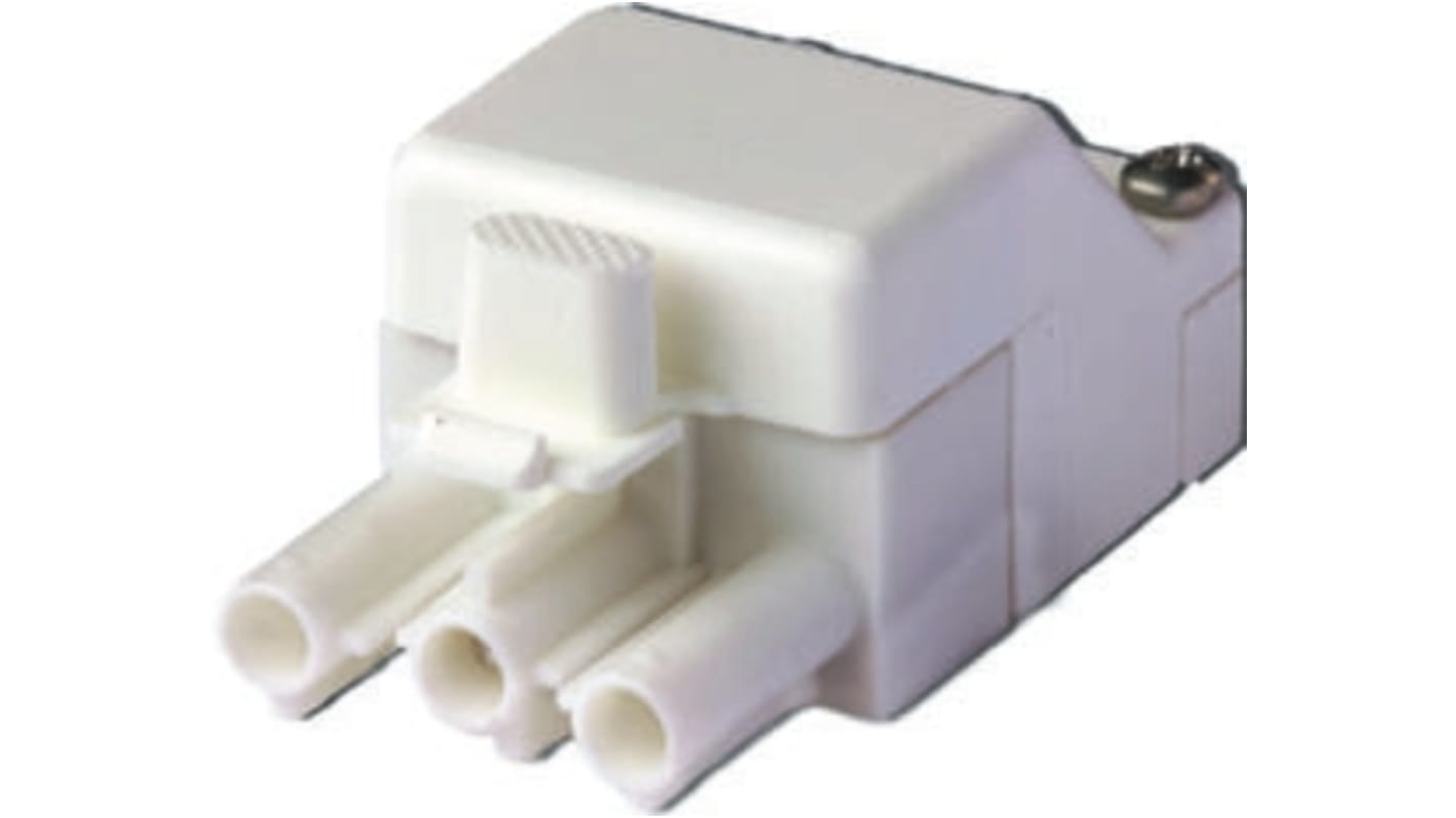 Conector de iluminación Macho ST18, 3 Polos, Montaje de Cable, 250 V, 16A, IP20