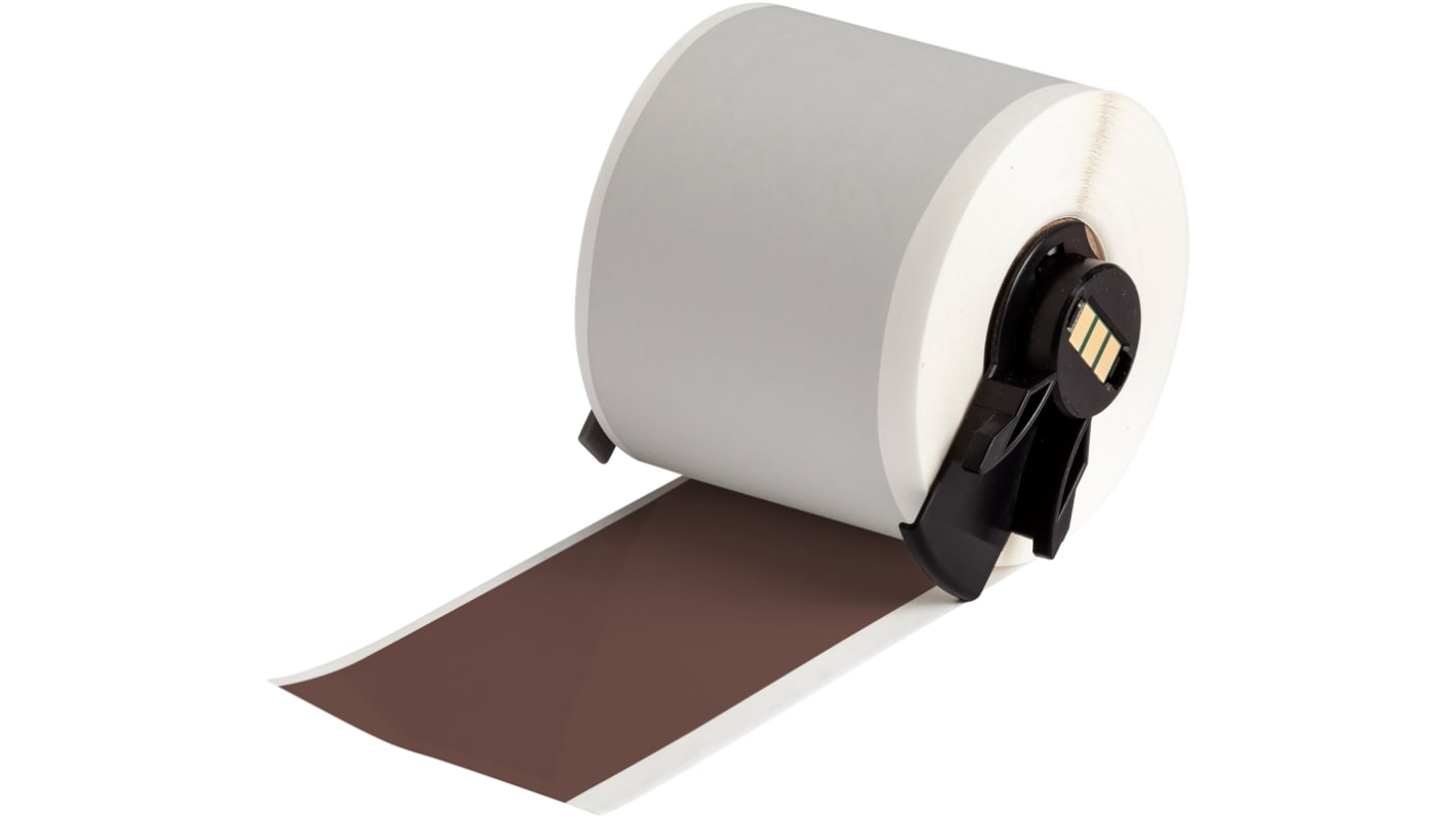 Brady B-595 Vinyl White Label Roll, 50.8mm Width