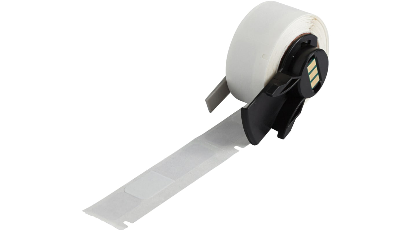 Brady B-427 Self-laminating Vinyl Transparent/White Label Roll, 12.7mm Width, 62.23mm Height, 75 Qty