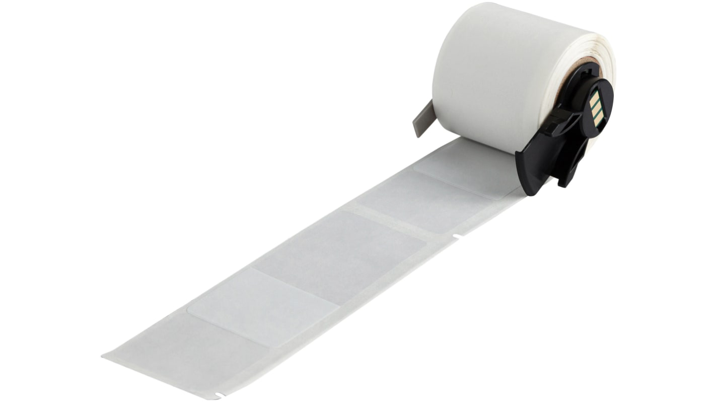 Brady B-427 Self-laminating Vinyl Transparent/White Label Roll, 38.10mm Width, 111.13mm Height, 2 Qty