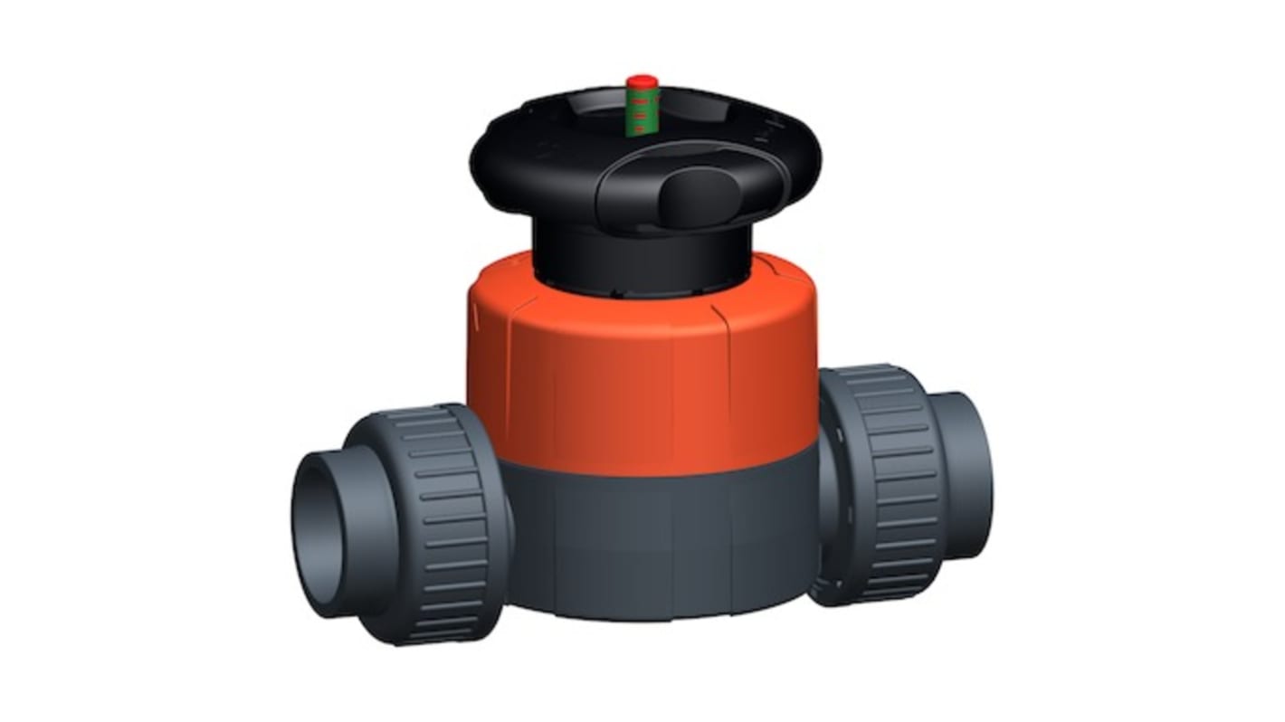 Fischer PVCU 10bar Diaphragm Valve, 161514512 RS