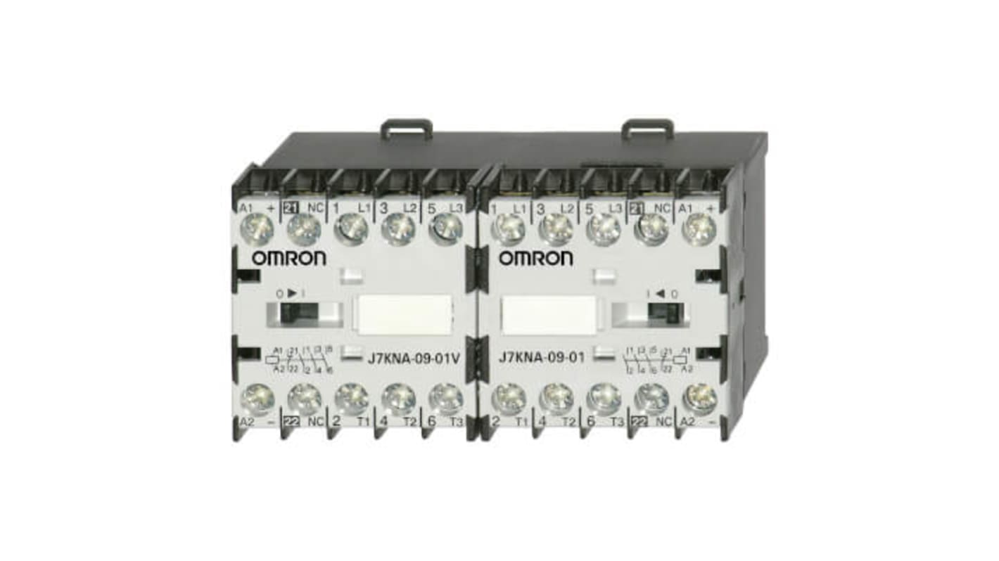 Contacteur Omron, 3 pôles , 3NO, 9 A, 24 V c.a., 4 kW